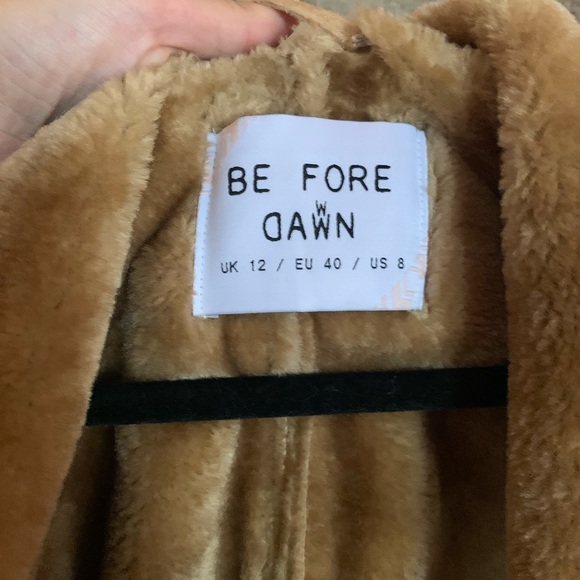 Suede Cropped Fur Trim Jacket - Picture 4 of 6